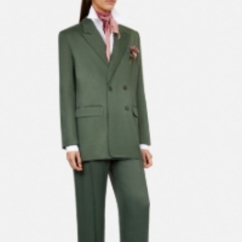 The Kooples Double-Breasted Suit Jacket – Green – FR 38 / US 6 – NWT - Picture 3 of 6